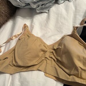 Seamless Maternity/nursing  Nude Wireless Bra - Soft Everyday Support